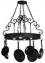 Meyda White 151752 - 32&#34;W Dior 4 LT Pot Rack