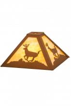 Meyda White 15265 - 12&#34;Sq Lone Deer Shade