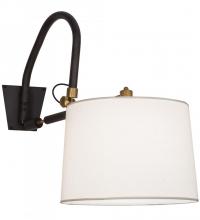 Meyda White 153400 - 20&#34;W Stuyvesant Swing Arm Wall Sconce