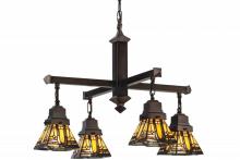 Meyda White 153607 - 25.5&#34;W Sierra Prairie Mission 4 LT Chandelier