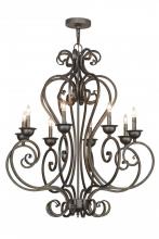 Meyda White 153862 - 36&#34; Wide Fernando 8 Light Chandelier