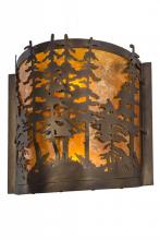 Meyda White 153975 - 12&#34;W Tall Pines Wall Sconce