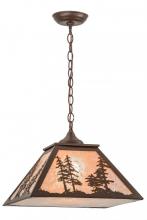 Meyda White 153998 - 16&#34;Sq Tall Pines Pendant