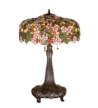 Meyda White 15404 - 31&#34;H Tiffany Cherry Blossom Table Lamp