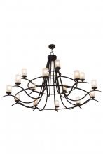 Meyda White 154234 - 78&#34;W Octavia 15 LT Chandelier