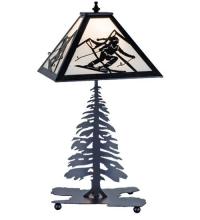 Meyda White 15425 - 21&#34; High Alpine Table Lamp