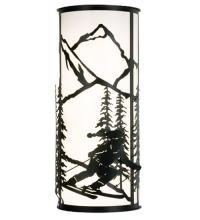 Meyda White 15427 - 13&#34;W Alpine Wall Sconce