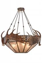 Meyda White 154279 - 54&#34;W Antlers Moose Inverted Pendant