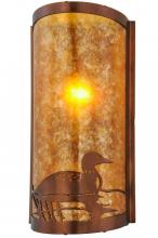 Meyda White 154908 - 9&#34;W Loon Right Wall Sconce