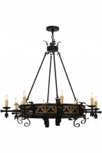 Meyda White 155072 - 48&#34;W Filomena 8 LT Chandelier