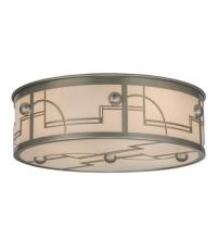 Meyda White 15514 - 24&#34; Wide Revival Deco Flushmount