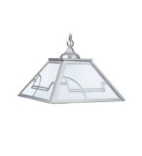 Meyda White 15522 - 16&#34; Square Revival Deco Pendant