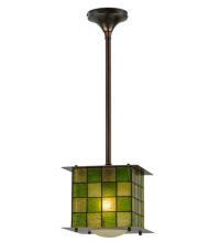 Meyda White 15539 - 10"Sq Utopia Plaza Mini Pendant