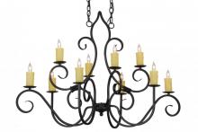 Meyda White 155536 - 48&#34;L Clifton 10 LT Chandelier