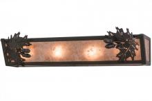 Meyda White 156119 - 24&#34;W Oak Leaf & Acorn Vanity Light