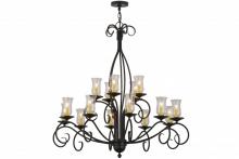 Meyda White 156193 - 48&#34;W Sienna 15 LT Two Tier Chandelier