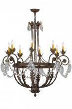 Meyda White 156609 - 38&#34; Wide Antonia 8 Light Chandelier