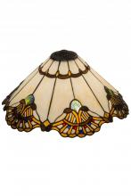 Meyda White 157062 - 20&#34; Wide Shell with Jewels Shade