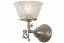 Meyda White 157268 - 7.5&#34;W Revival Gas & Electric Wall Sconce