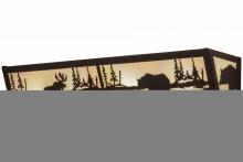 Meyda White 157351 - 24&#34;W Moose & Black Bear Vanity Light