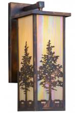 Meyda White 157388 - 7.5&#34;W Tamarack Wall Sconce