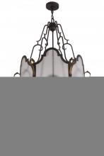Meyda White 157792 - 32&#34; Wide Dubrek 12 LT Foyer Lantern