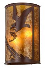 Meyda White 157841 - 13"W Strike of the Eagle Wall Sconce