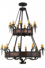 Meyda White 158265 - 56&#34; Wide Costello 20 Light Two Tier Chandelier