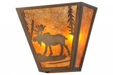 Meyda White 158334 - 13&#34; Wide Moose Creek Wall Sconce