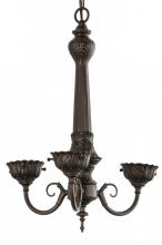 Meyda White 158699 - 14&#34;W Mahogany Bronze 3 LT Chandelier Hardware