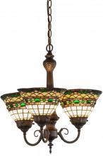 Meyda White 158700 - 20&#34;W Tiffany Roman 3 LT Chandelier