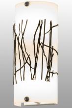 Meyda White 159706 - 5&#34;W Twigs Overlay Wall Sconce