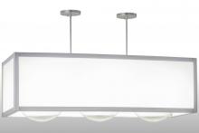 Meyda White 159715 - 44&#34;L Quadrato Convex 3 LT Oblong Pendant