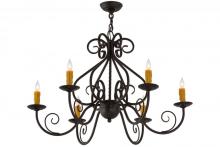 Meyda White 160446 - 36&#34; Wide Jenna 6 Light Chandelier