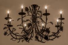 Meyda White 161106 - 42&#34; Wide Pinecone 8 Light Chandelier