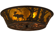 Meyda White 162067 - 22"W Moose at Dawn Flushmount