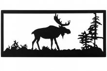 Meyda White 162076 - 18&#34;W Lone Moose Wall Art