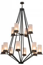 Meyda White 162559 - 60&#34;W Galen 12 LT Two Tier Chandelier