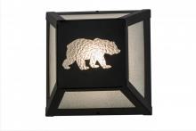 Meyda White 162703 - 10&#34;W Lone Bear Wall Sconce