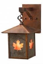 Meyda White 162730 - 7&#34;W Seneca Maple Leaf Hanging Wall Sconce