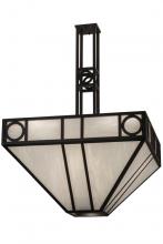 Meyda White 164030 - 36"Sq Mission Chic Pendant