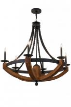 Meyda White 164690 - 42&#34; Wide Doyle 6 Light Chandelier