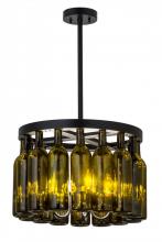 Meyda White 164832 - 19&#34;W Tuscan Vineyard Estate 16 Wine Bottle Chandelier