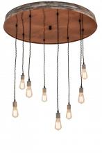 Meyda White 165838 - 36&#34; Wide Alva Grange 8 Light Cascading Pendant