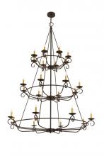 Meyda White 166524 - 60&#34; Wide Estrella 24 Light Three Tier Chandelier