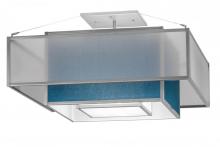 Meyda White 166552 - 36&#34;Sq Quadrato Umador Semi-Flushmount