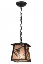 Meyda White 166557 - 7&#34; Square Whispering Pines Pendant
