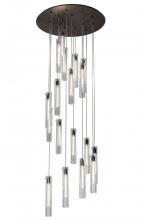 Meyda White 166925 - 36&#34;W Cilindro 18 LT Cascading Pendant