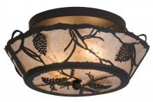 Meyda White 167076 - 16&#34; Wide Whispering Pines Flushmount