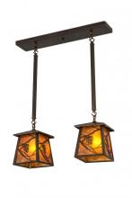 Meyda White 167245 - 24&#34;L Whispering Pines 2 LT Island Pendant